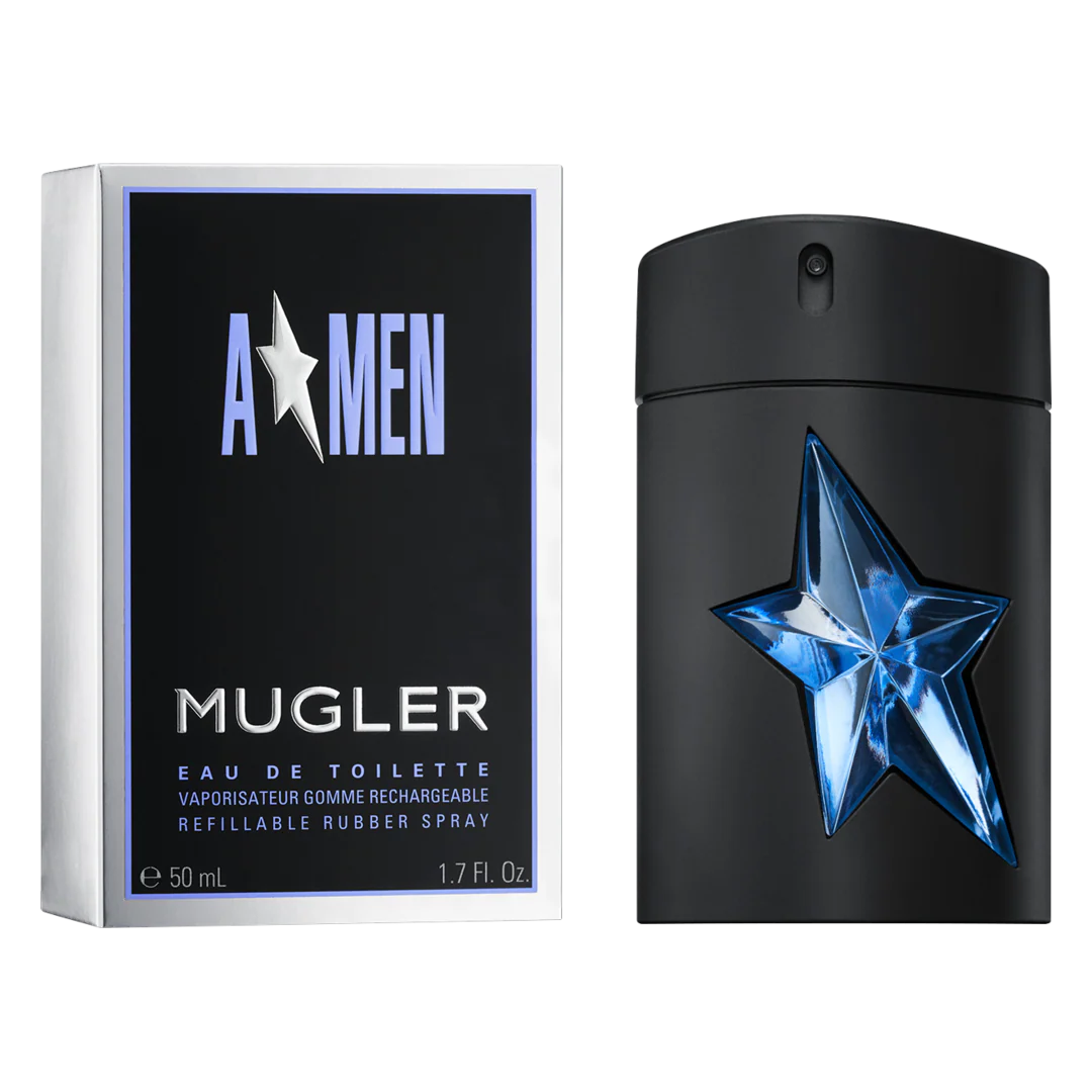 Thierry mugler amen eau de toilette rubber flask spray ml with packaging